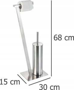 Wenko Stojak na papier toaletowy i szczotkę wc LIRIO, biały, WENKO 4