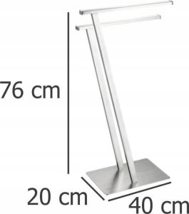 Vialli Design Stojak na ręczniki stojący LIRIO, biały, WENKO 4