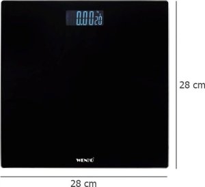 Waga łazienkowa Wenko Waga łazienkowa LED, 28 x 28 cm, czarna 7