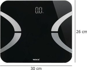 Waga łazienkowa Wenko Waga łazienkowa LED, 30 x 26 cm, czarna, WENKO 6