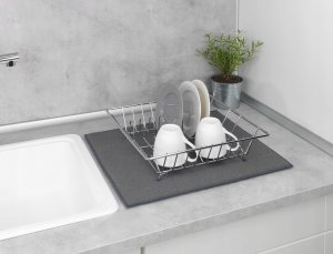 Wenko Mata do suszenia naczyń MIKO, 47 x 40 cm, szara, WENKO 2