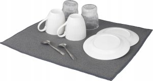 Wenko Mata do suszenia naczyń MIKO, 47 x 40 cm, szara, WENKO 5