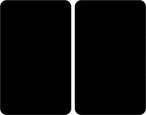 Wenko Szklane płyty ochronne na kuchenkę BLACK, 2 sztuki, WENKO 2