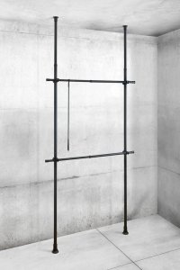 Wenko Teleskopowy system do garderoby HERKULES BASIC, kolor czarny, WENKO 2