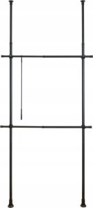 Wenko Teleskopowy system do garderoby HERKULES BASIC, kolor czarny, WENKO 4