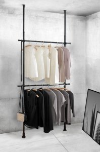 Wenko Teleskopowy system do garderoby HERKULES BASIC, kolor czarny, WENKO 5