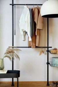 Wenko Teleskopowy system do garderoby HERKULES BASIC, kolor czarny, WENKO 7