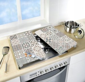 Kesper Szklane płyty na kuchenkę z mozaiką, WENKO 3