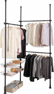 Wenko Teleskopowy system do garderoby HERKULES BASIC, podwójny, kolor czarny, WENKO 3