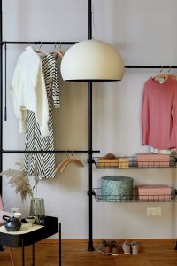 Wenko Teleskopowy system do garderoby HERKULES BASIC, podwójny, kolor czarny, WENKO 6