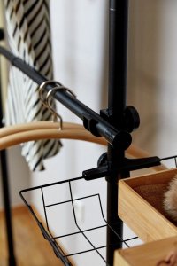 Wenko Teleskopowy system do garderoby HERKULES BASIC, podwójny, kolor czarny, WENKO 7