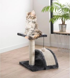 Homea Drapak dla kota z platformą i pomponem, 38 cm, kolor czarny 6