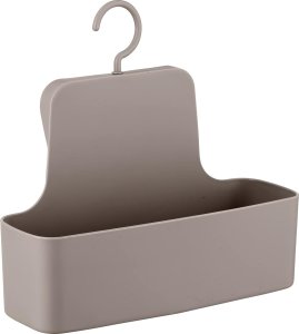 Wenko Półka prysznicowa z haczykiem BARCELONA, 26 x 9 x 24 cm, brązowa, WENKO 3