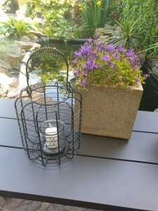 Home Styling Collection Lampion metalowy ze szklanym świecznikiem, Ø 18,5 cm, czarny 3