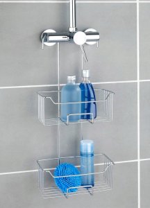 Wenko Półka pod prysznic MILO, dwupoziomowa, metalowa, WENKO 5