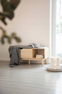 Wenko Szafka na buty z wygodnym siedziskiem i pojemnym schowkiem EDDA, do przedpokoju, Wenko 2