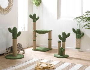 Homea Drapak dla kota w kształcie kaktusa, z hamakiem 2