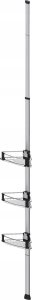 Galicja Teleskopowa półka łaziekowa pod prysznic PURIO, narożna, 3 poziomy, WENKO 2