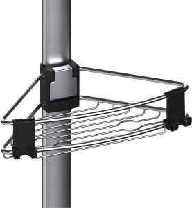 Galicja Teleskopowa półka łaziekowa pod prysznic PURIO, narożna, 3 poziomy, WENKO 3