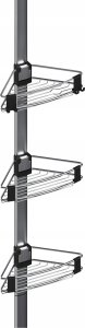 Galicja Teleskopowa półka łaziekowa pod prysznic PURIO, narożna, 3 poziomy, WENKO 4
