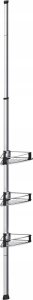 Galicja Teleskopowa półka łaziekowa pod prysznic PURIO, narożna, 3 poziomy, WENKO 5