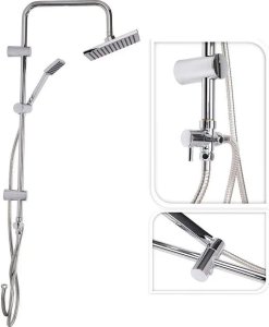 Bathroom Solutions Kolumna prysznicowa z deszczownicą, stal nierdzewna, wys. 80 cm 4