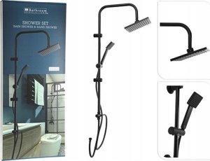 Bathroom Solutions Kolumna prysznicowa z deszczownicą, stal nierdzewna, wys. 80 cm 2