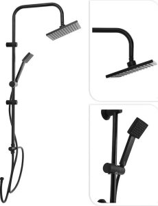 Bathroom Solutions Kolumna prysznicowa z deszczownicą, stal nierdzewna, wys. 80 cm 4