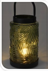 Home Styling Collection Latarenka LED, kolorowe szkło, 20.5 cm 2
