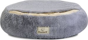 Trixie Legowisko Shaggy Fluffy z daszkiem jasnoszare o średnicy 70cm 5