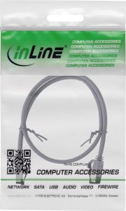 InLine InLine® Patch cable slim, U/FTP, Cat.8.1, TPE halogen-free, grey 1m 2