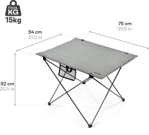 Meteor Stół składany Meteor Viator szary Uniwersalny 10