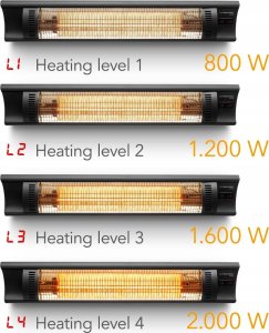 Grzejnik Trotec Halogenowy grzejnik na podczerwień IR 2005 3