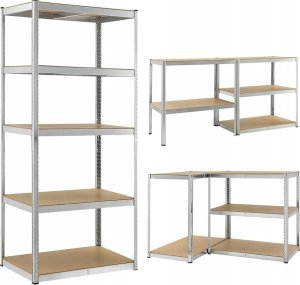 Funfit Regał metalowy magazynowy 180x100x50 cm 7