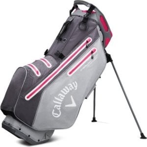 CALLAWAY morele Torba golfowa Callaway Fairway 14 HD (z nóżkami) - szaro-srebrno-różowa 1