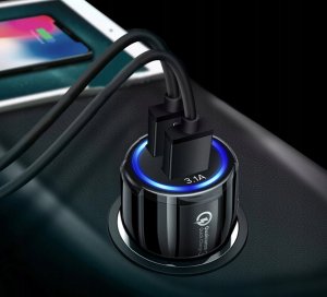 Ładowarka Vega LITTE ŁADOWARKA SAMOCHODOWA 2 X USB BIAŁA  2XUSB 20W> 5