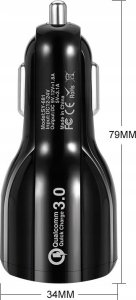 Ładowarka Vega LITTE ŁADOWARKA SAMOCHODOWA 2 X USB BIAŁA  2XUSB 20W> 7