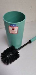 Wenko Pojemnik na szczotkę BRASIL, turkusowy + szczotka WC, WENKO 7