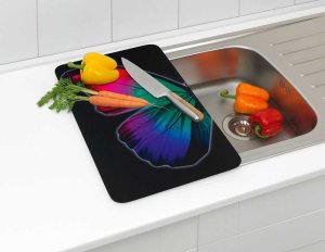 Wenko Szklane płyty ochronne BUTTERFLY BY NIGHT - 2 sztuki, WENKO 4