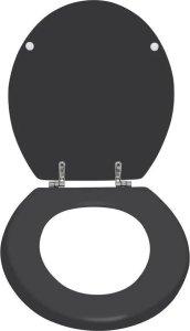 Deska bidetowa Wenko Deska sedesowa PRIMA - MDF, czarna, WENKO 3