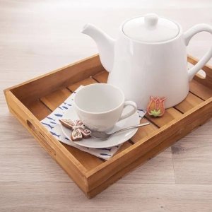 Home Styling Collection Zestaw tac dekoracyjnych TEAK, 3 elementy 8