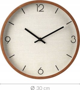 Home Styling Collection Zegar ścienny, minimalistyczna tarcza, Ø 30 cm 4