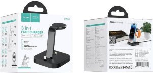 Ładowarka Hoco HOCO ładowarka indukcyjna 3w1 Graceful CW43 czarny 5