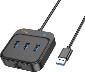 HUB USB Hoco HOCO adapter HUB 4w1 USB A HB35 1,2 m czarny 8