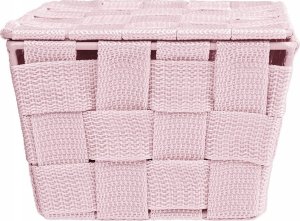 Wenko Organizer z pokrywką ADRIA PINK, pojemnik łazienkowy, WENKO 5