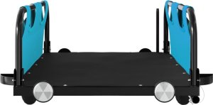 vidaXL vidaXL Przyczepka rowerowa, niebieska, tkanina Oxford i żelazo 5