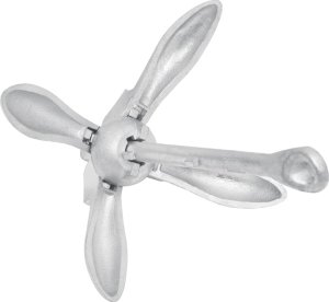 vidaXL vidaXL Składana kotwa, srebrna, 8 kg, żeliwo ciągliwe 4