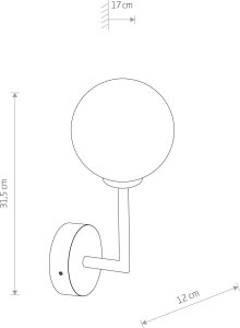 Kinkiet Nowodvorski Nowodvorski Agave 10526 kinkiet lampa ścienna IP44 1x10W G9 mosiądz/biały 2