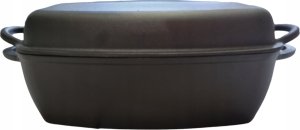 KRISBERG BRYTFANNA ŻELIWNA Z PATELNIĄ GRILL 3.8L 31CM KRISBERG KS-2570 3