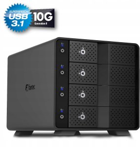 Kieszeń Fantec FANTEC MB-X4U31 4x 8,89cm 3,5cal/6,35cm 2,5cal SSD/HDD obudowa USB 3.1 Gen. 2 2